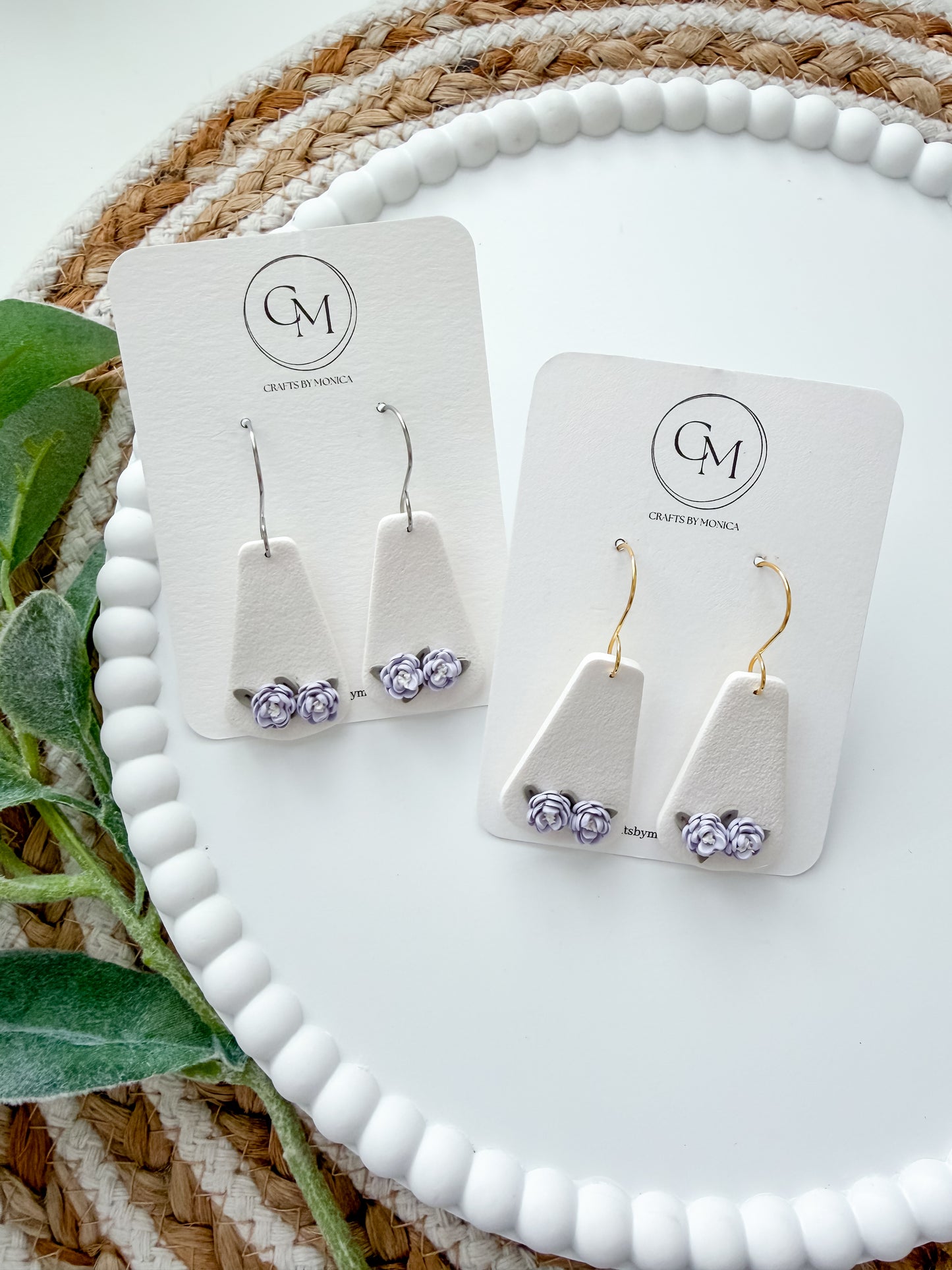Colored Flower Dangles