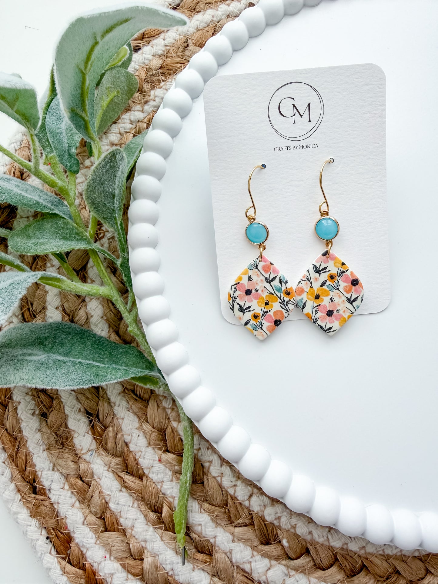 Spring Floral Dangles