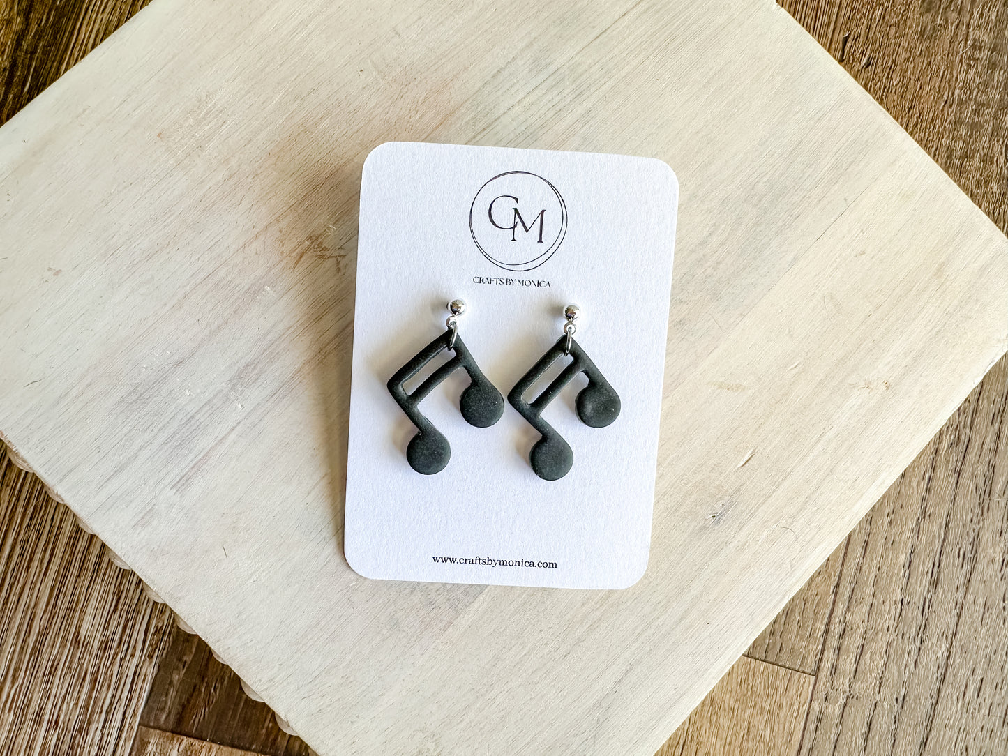 Clay Music Note Ball Post Studs