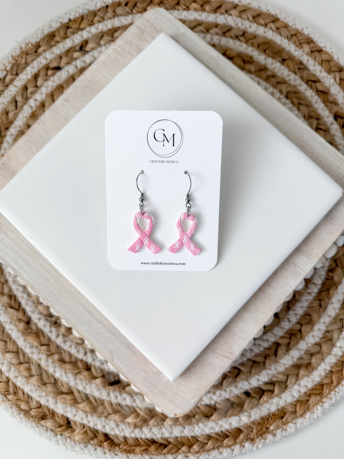 Breast Cancer Awareness Earrings