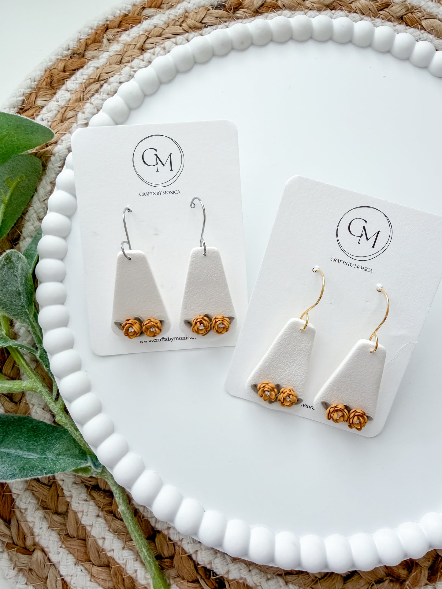 Colored Flower Dangles