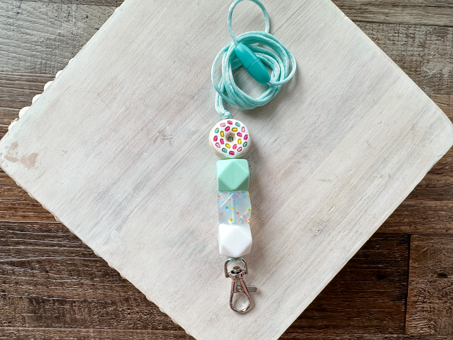 Beaded Lanyard (multiple colors and prints available)