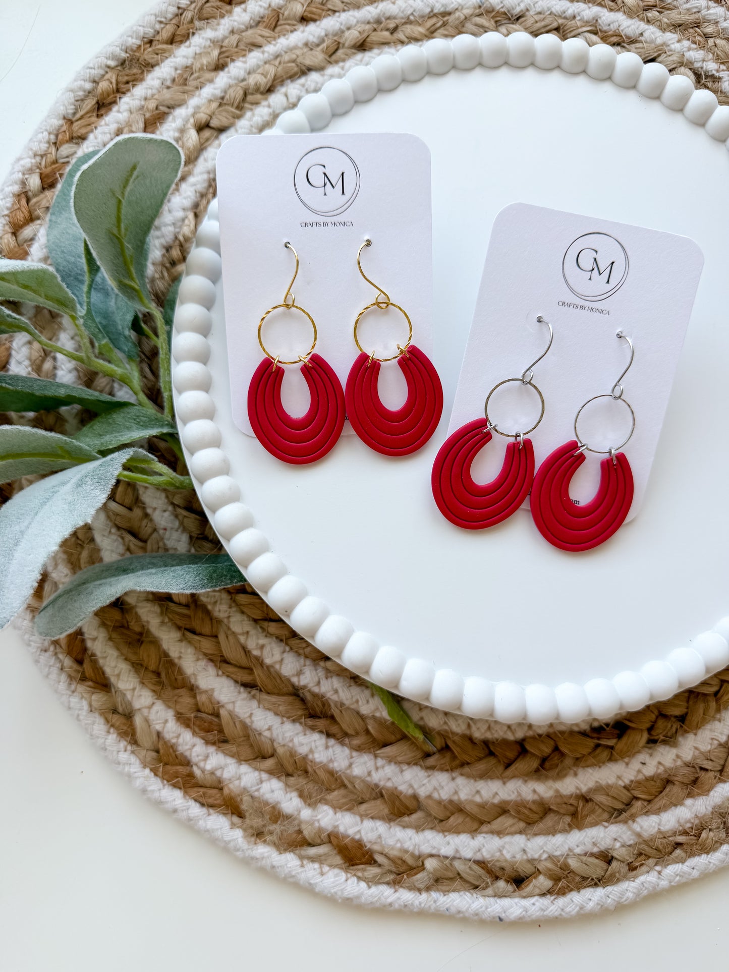 Clay Horseshoe Dangles