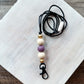 Beaded Lanyard (multiple colors and prints available)