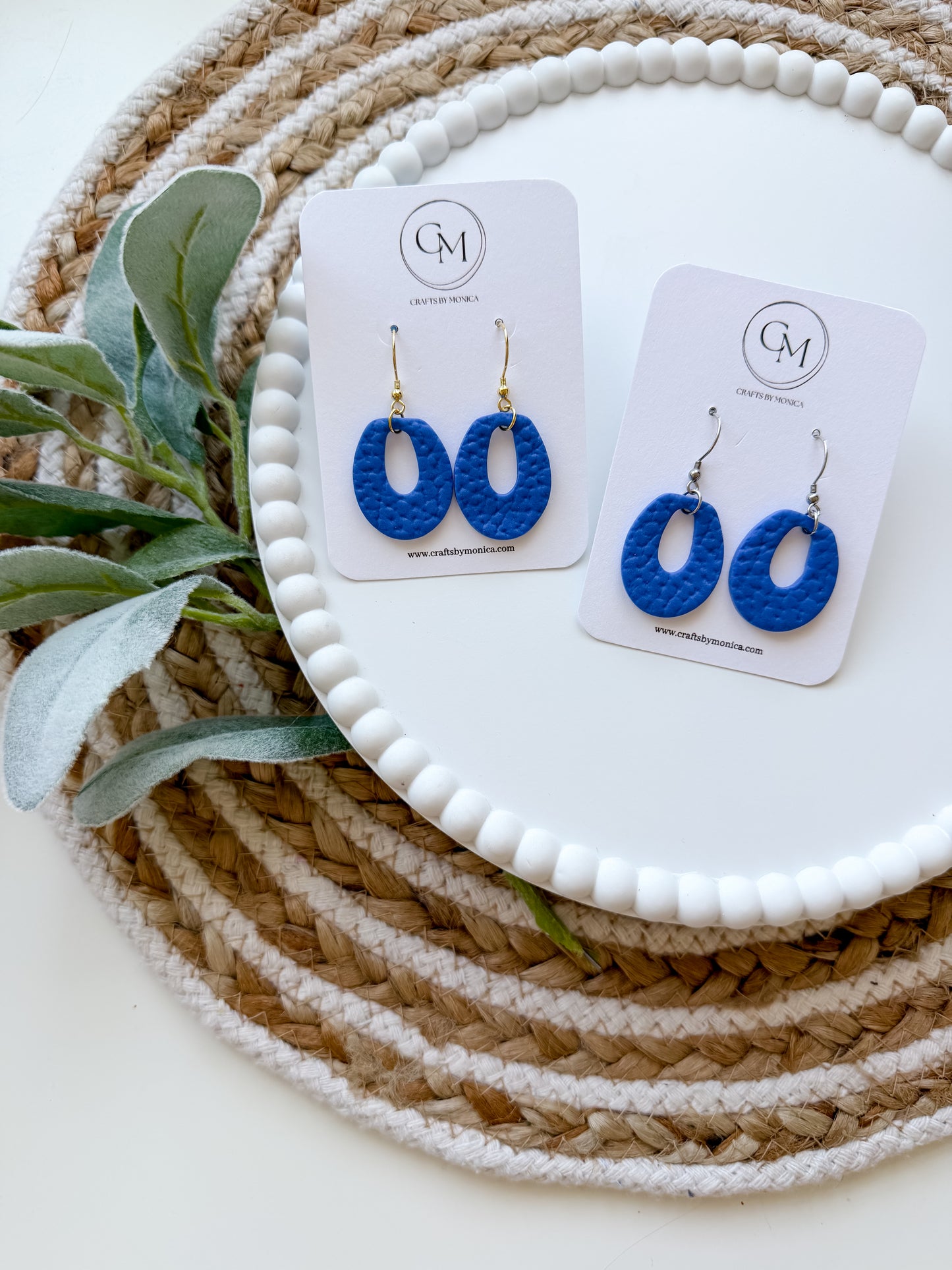 Clay Oval Dangles