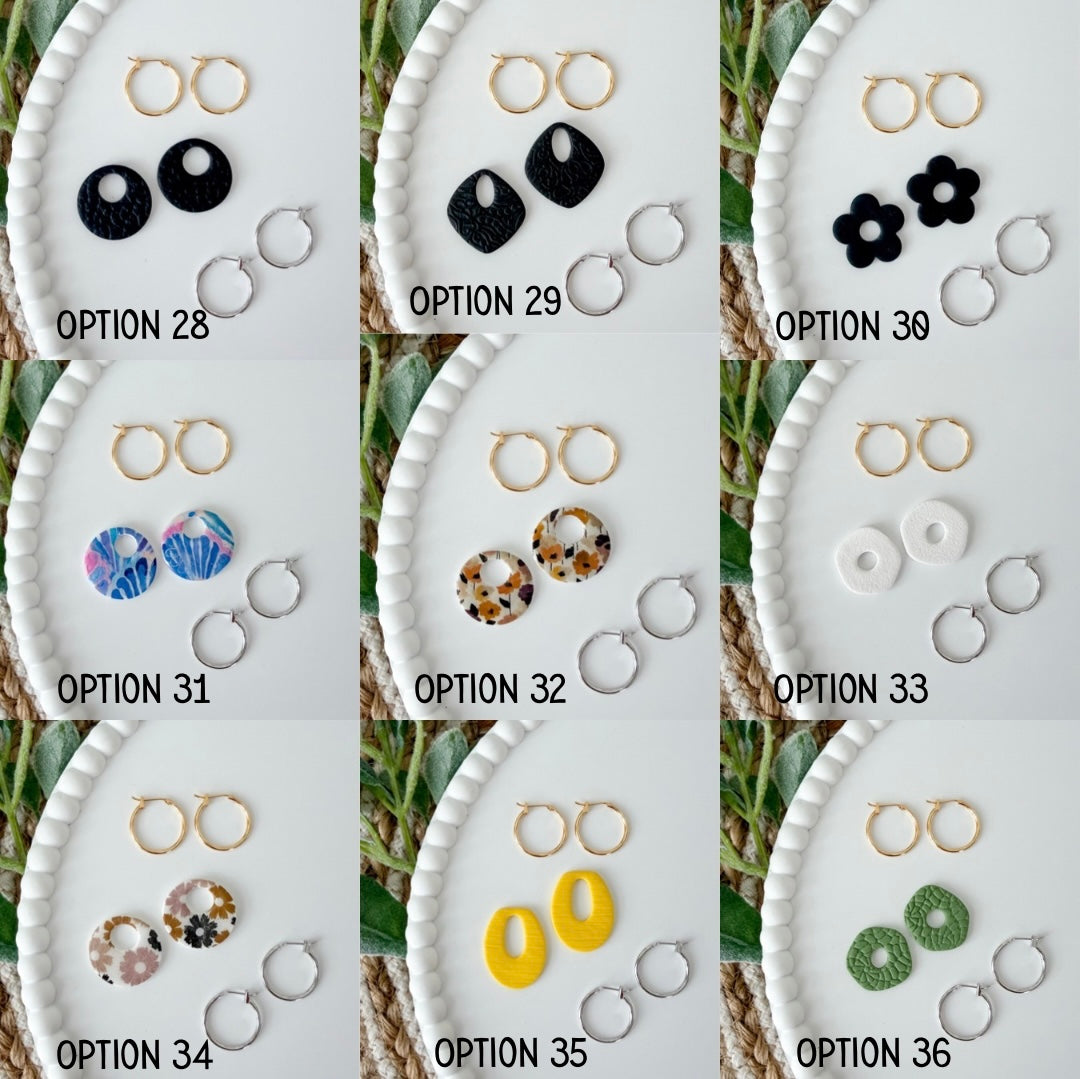 Clay Interchangeable Hoop Charms