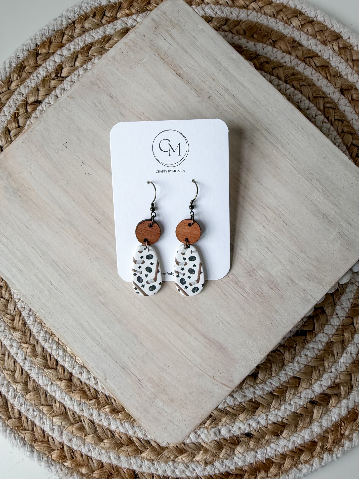 Hockey Clay Earrings