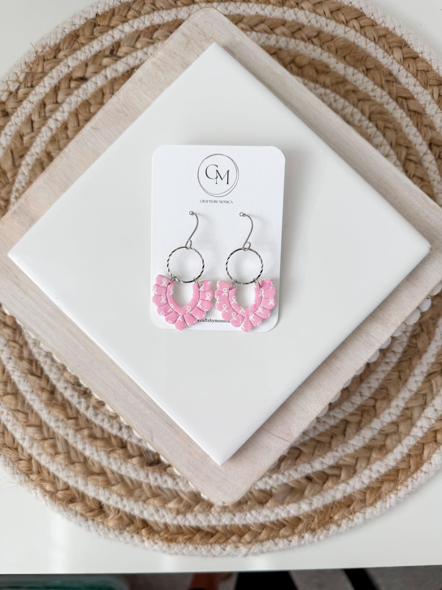 Breast Cancer Awareness Earrings
