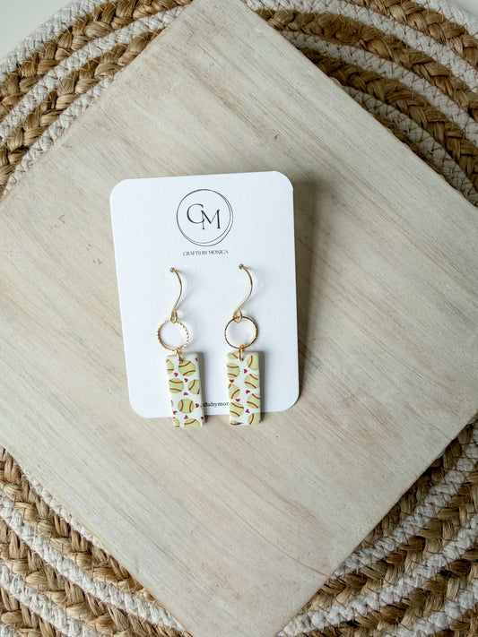 Softball Clay Earrings