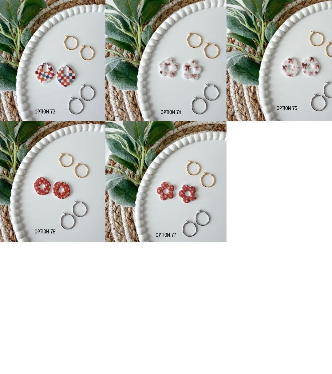 Clay Interchangeable Hoop Charms