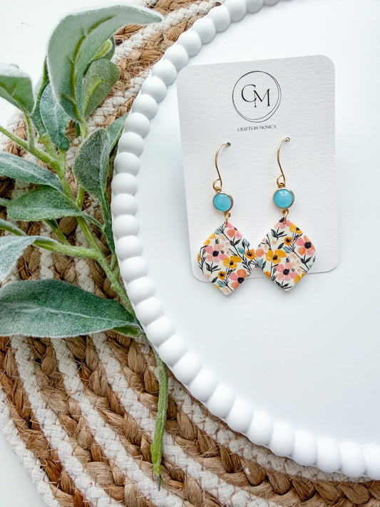 Spring Floral Dangles
