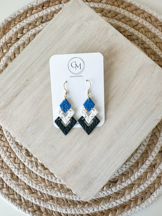 Clay Diamond Dangles