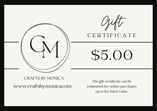 Crafts by Monica Gift Card