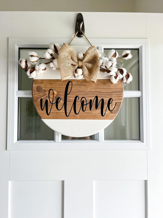 Wooden Welcome Sign